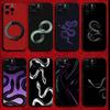 Snake Phone Case For iPhone 16,15,14,13,12,11,Pro,X,XS,Max,XR,Plus,Mini Soft Black Cover