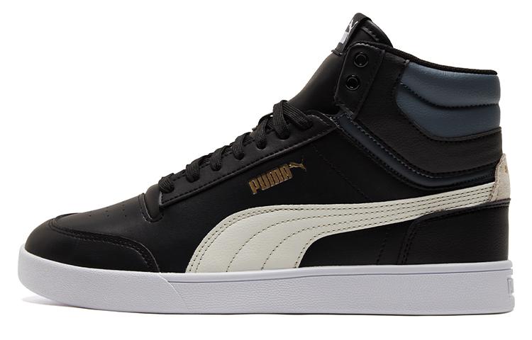 PUMA Unisex Shuffle Mid Top Sneakers Black/White 380748-07 41