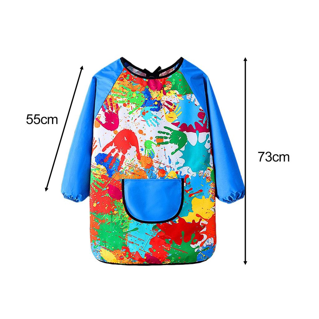 Art Smock Painting Apron for Kids Home Soft Water Resistant Baby Bib Artist