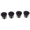 4pcs Reusable Coffee Pods Eco Friendly Reusable Coffee Filter Refillable Coffee Filters with Brush White Spoon