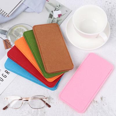 Soft Felt Cloth Portable Eyeglasses Sleeve Eyewear Protector Reading Glasses Pouch Glasses Case