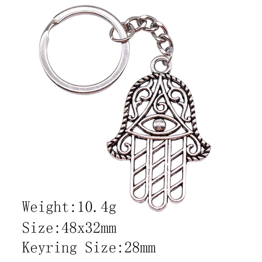 Back To School Bag Keyring Hamsa Hand Eye Of Horus Key Ring Ornaments For Home Cool Keychain
