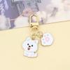 Assorted Cartoon Pet Dog Alloy Keychains (5-Pack)