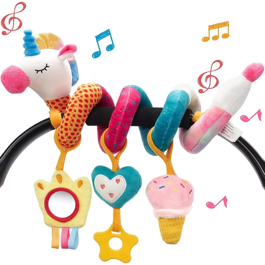 Baby Toys Colored Unicorn 0 12 Months Kids Bed Hanging Safety Seat Toy In Car Newborn Toys Mobile Baby Rattle Bebe Stroller Doll