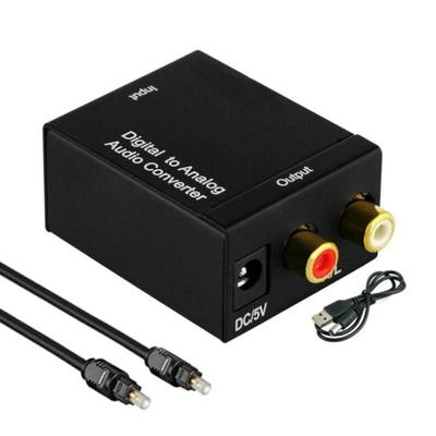 Digital To Analog Audio Converter Optical Coaxial Toslink Signal To Analog Audio Adapter RCA For HDTV