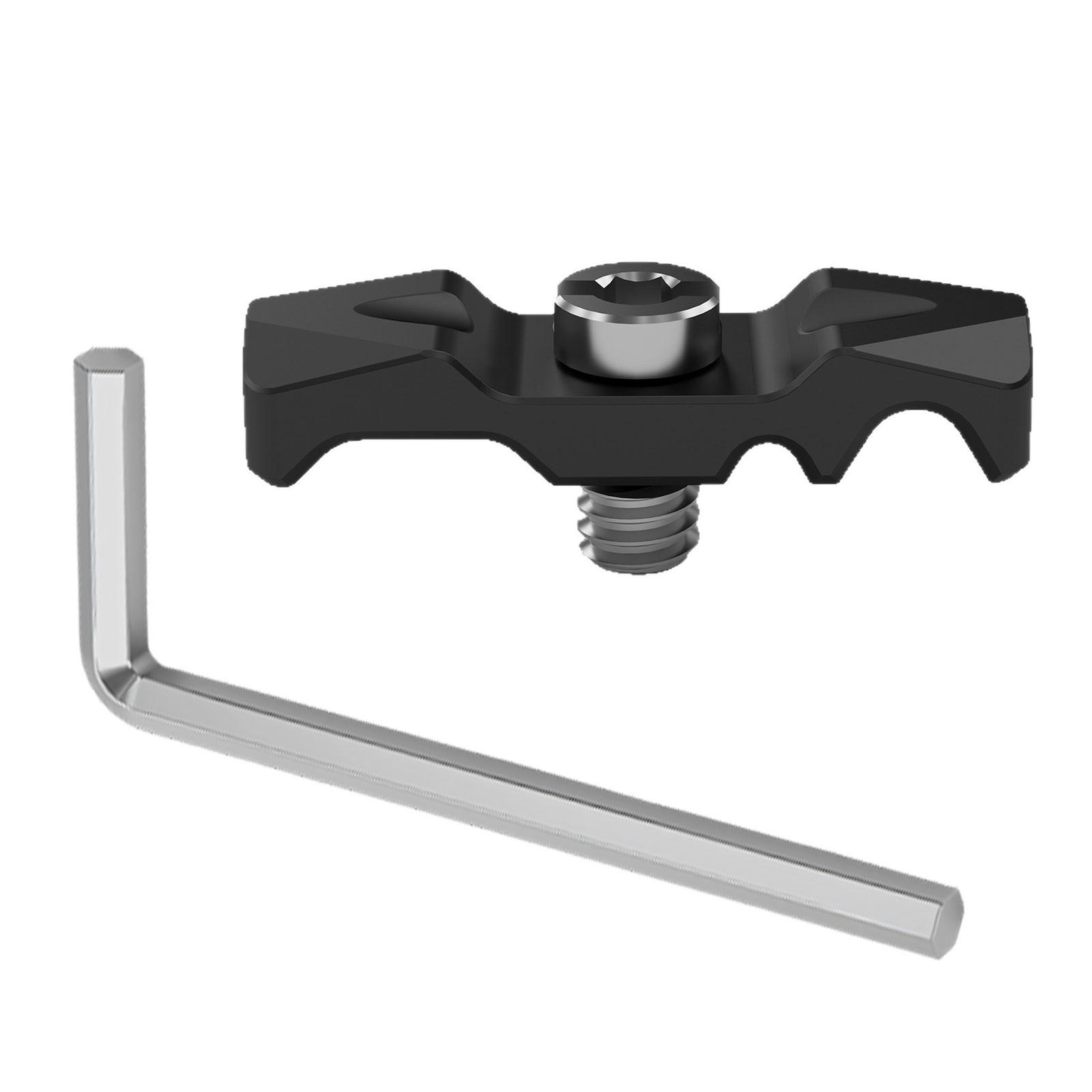 Studio Cable Holder Clip L Plate Fitting Wire Clip Quick Release 3 Slot Cable Clamp for SLR DSLR Camera Monitor Cage Rig 1