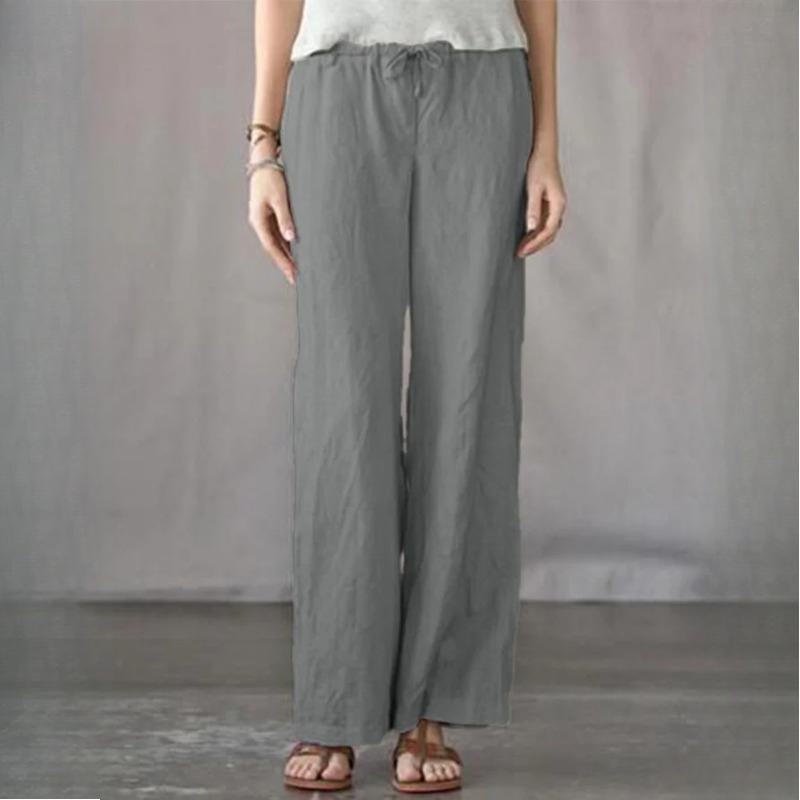 

GMXIA Жіночі Модні Повсякденні Однотонні Штани та Капрі з Принтом з Високою Талією XXXXXL сірий колір