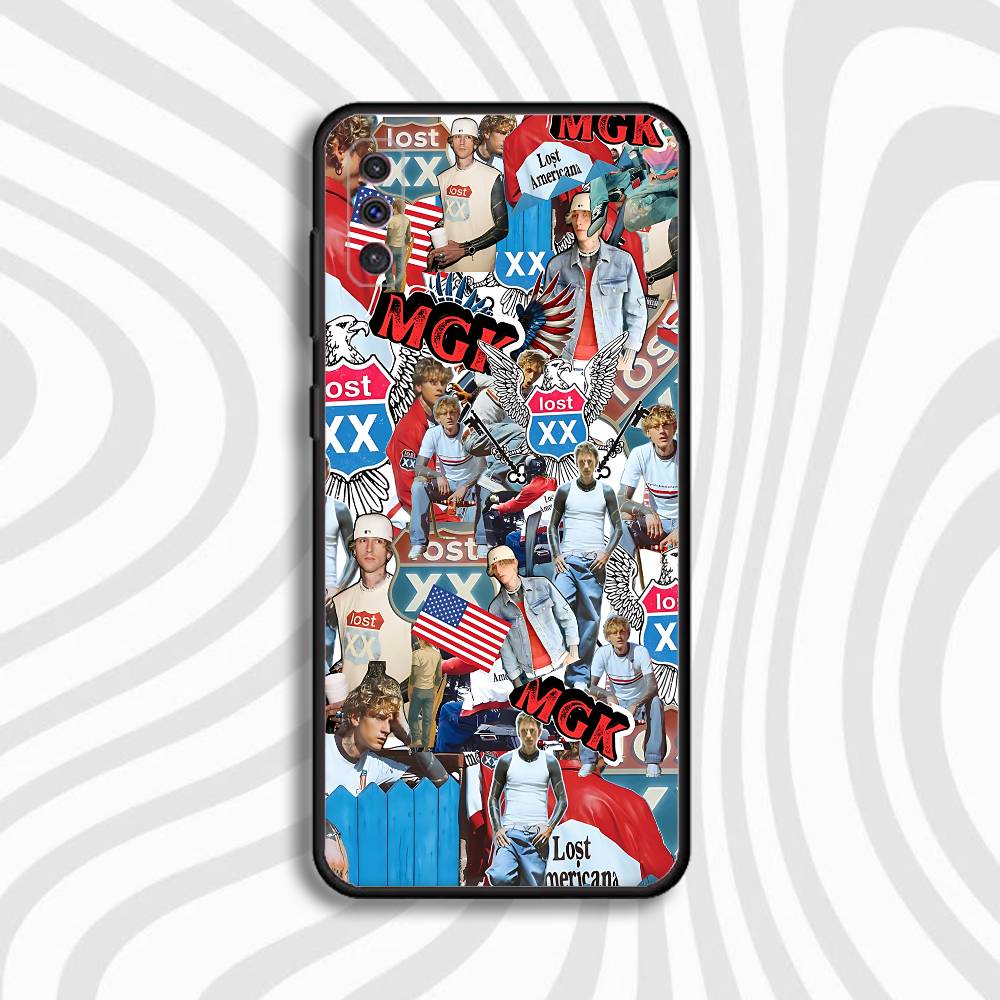 M-MGK Lost Americana LA Phone Case For Samsung S10,S21,FE,S21 ,Note 20,10,S26,S25,S24,S23,Ultra,S22,Plus Soft Shell Funda