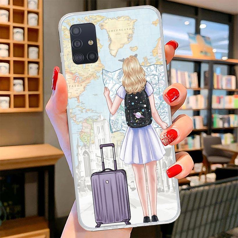 Girls Best Friends Forever BFF Cover Phone Case For Samsung Galaxy A12 A22 A32 A52 A72 A02S Phone Case Note 20 Ultra 10 S10 Plus