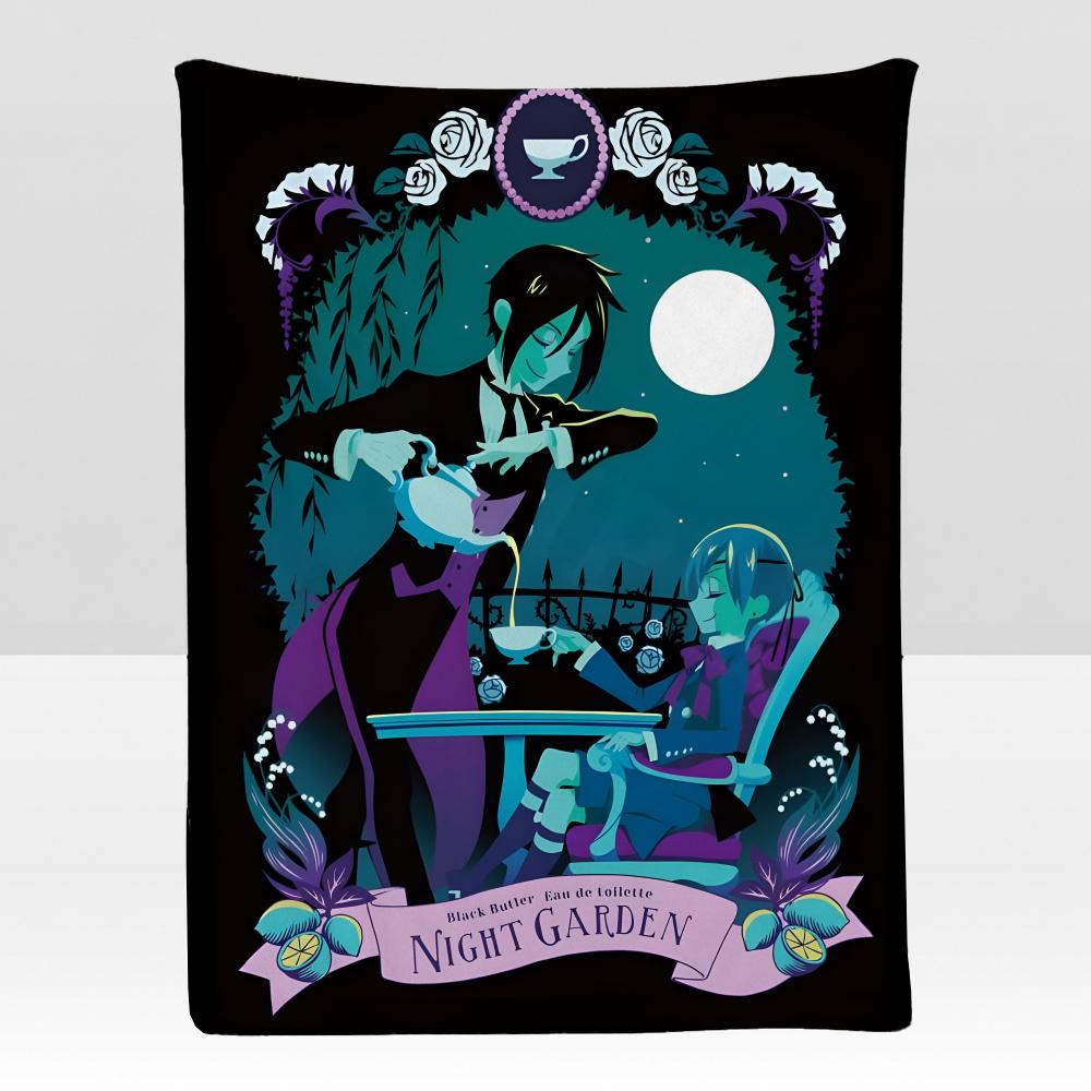 anime BBlack BButler Throw Soft Flannel Blanket for Bed Bedroom Sofa Picnic Throw Skinfriendly Breathable Gift Cover