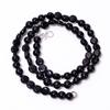 AAA+ 100% Natural Black Onyx Mix Shape Gemstone Smooth Beads Necklace 4-7 Mm 18" UB-8659