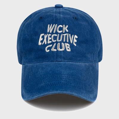 EXECUTIVE CLUB Wave Stone Washed Ball Cap - Blue