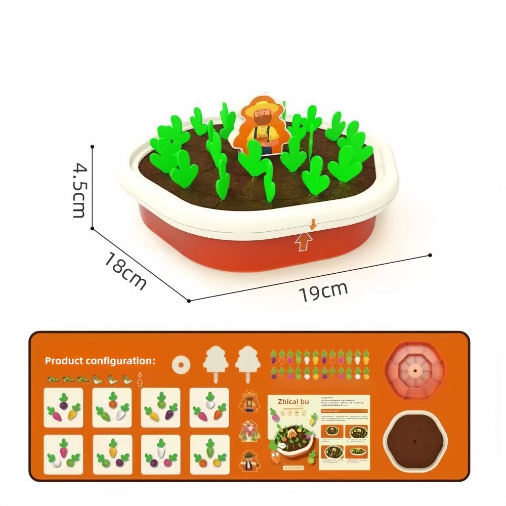 Baby radish pulling toy Montessori education educational baby early education parent-child interactive toy memory training Cartoons/Cartoons