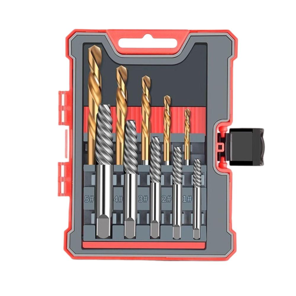 Left Hand Broken Screw Extractor Set Save Time Damaged Screw Remover  Construction Site