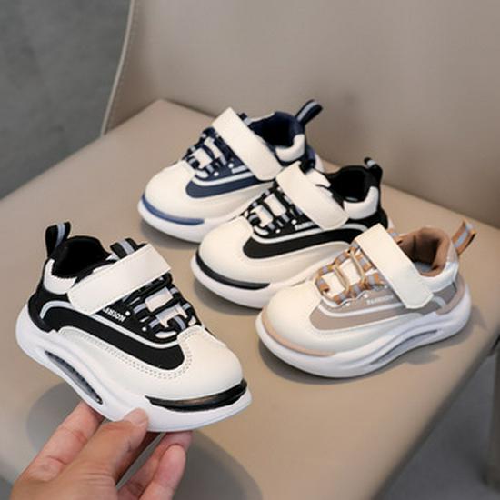 Autumn 2025 Kids' Light-Up Velcro Sneakers - Non-Slip Cartoon Design for Boys & Girls