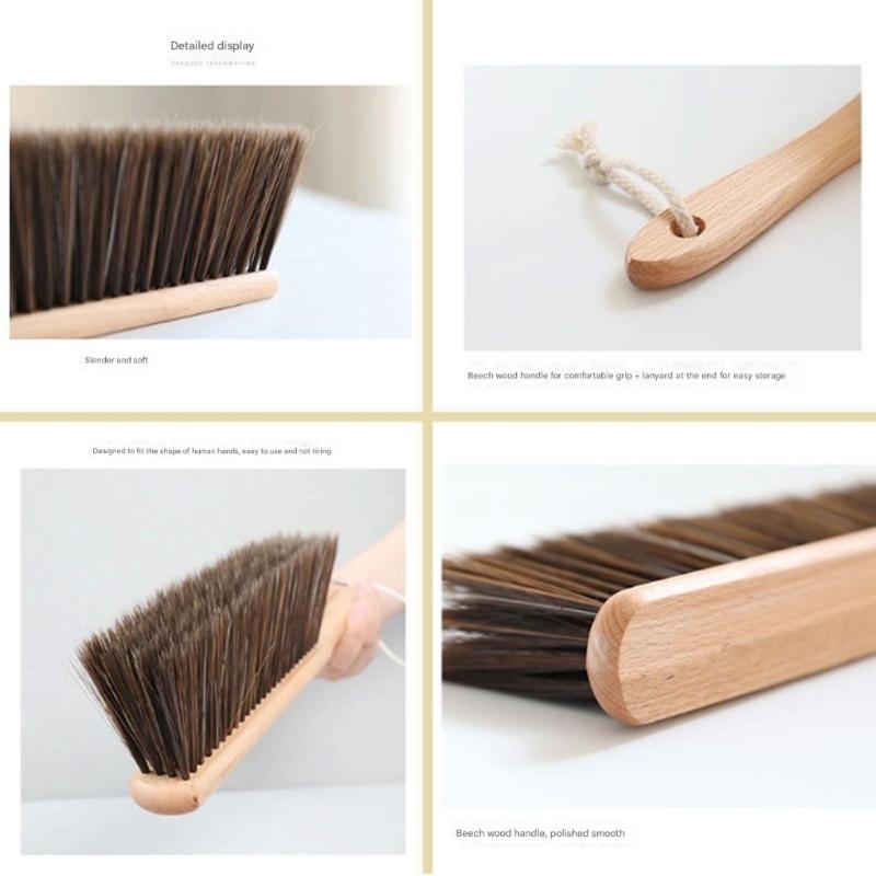 MultiPurpose Long Handle Cleaning Brush With Wood Handle Effective On Fabrics Vehicle Furniture Multiroom Application