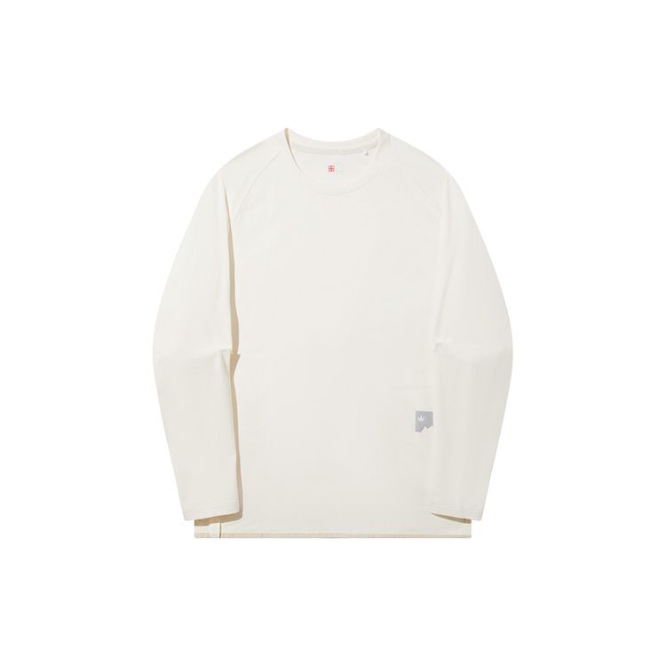 

Li Ning Серия Outdoor Однотонная Повседневная Свободная Футболка с Длинным Рукавом Мужская Топы Молочно-Белый AHST665-1 S