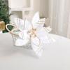 Simulation Artificial Poinsettia Flower Realistic Christmas Tree Decorations  Hotel Office Decor