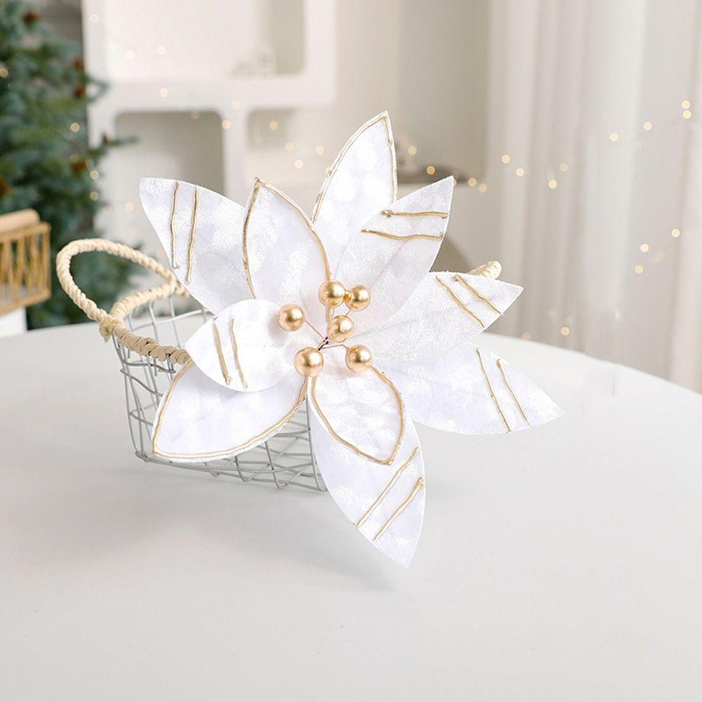 Realistic Christmas Velvet Flower Simulation Christmas Tree Decorations  Home New Year Decor Gifts