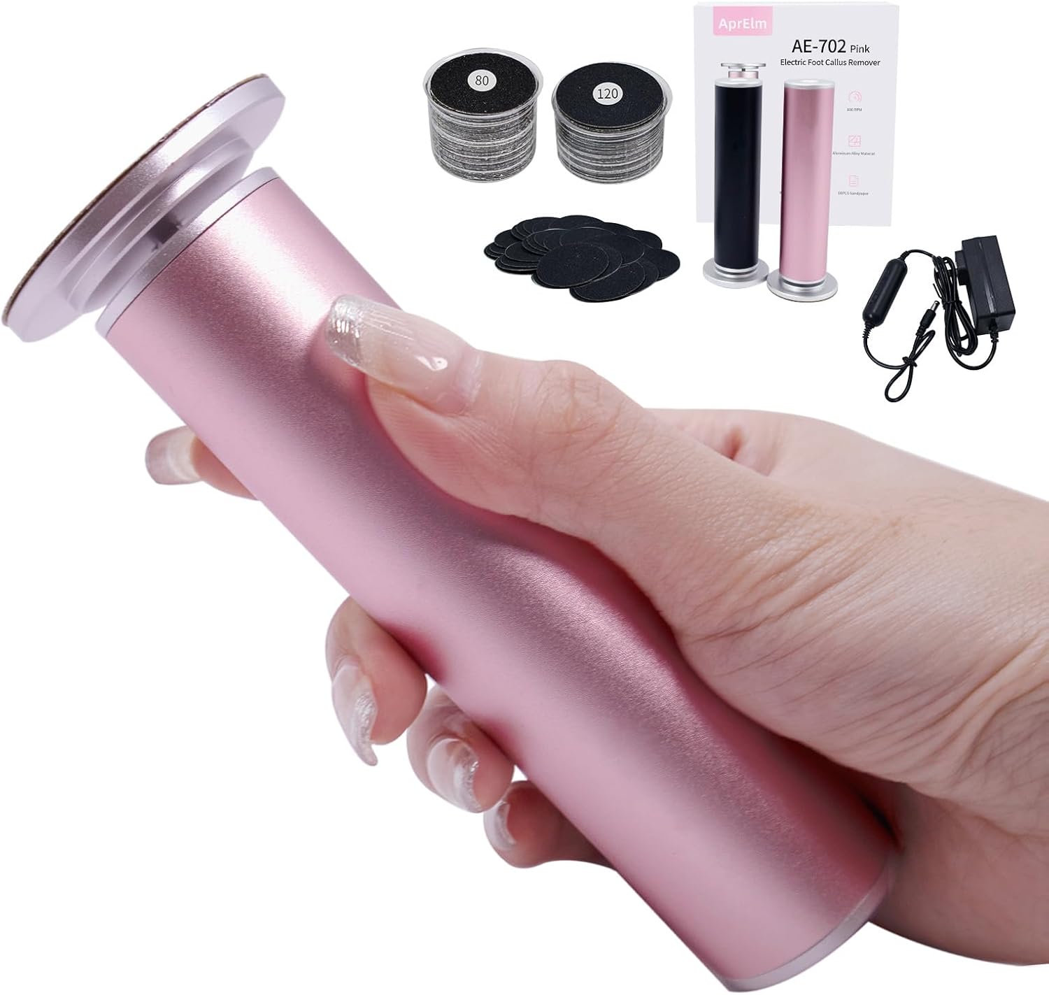 Electric Foot Callus Remover with Sandpaper Discs, Longer Professional Callus Remover for Feet, Pedicure Tool United States
