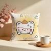 Crazy FishLover Cat Cushion Cover Soft Pillow Cases for Home Bedroom Living Room Sofa