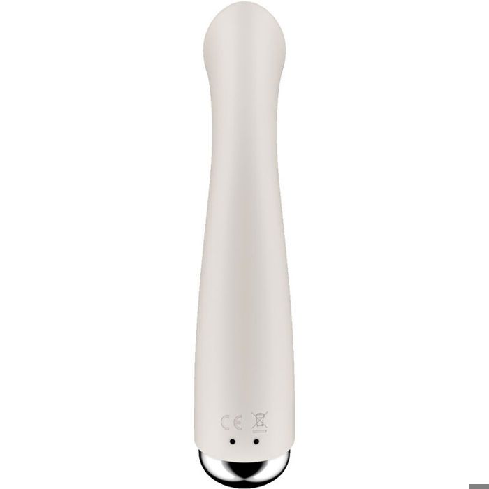 Vibromasseur - SATISFYER - SPINNING G-SPORT 1 - Beige - Silicone - Résistant À L'eau IPX7