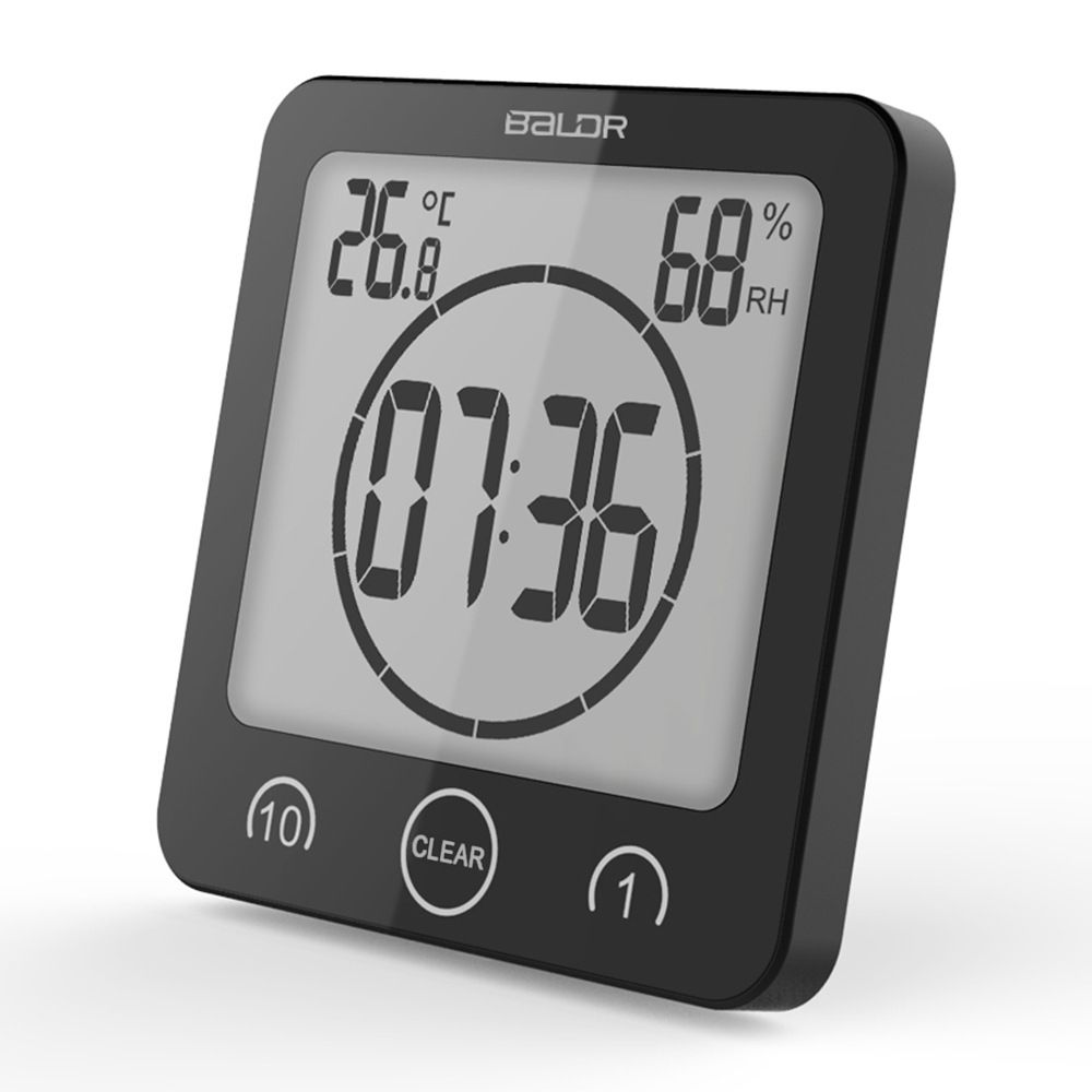 Home Decor Battery Powered Clock Art Wall Clock Digital Shower Clock Clock Timer Hanging Watch