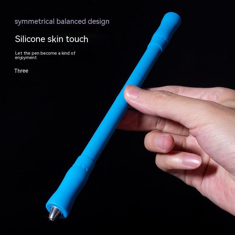 Silicone Spinning Pen Fidget Spinner Rotating Toys Adults Antistress Anti-slip Hand Spinner Toys For Children Gifts