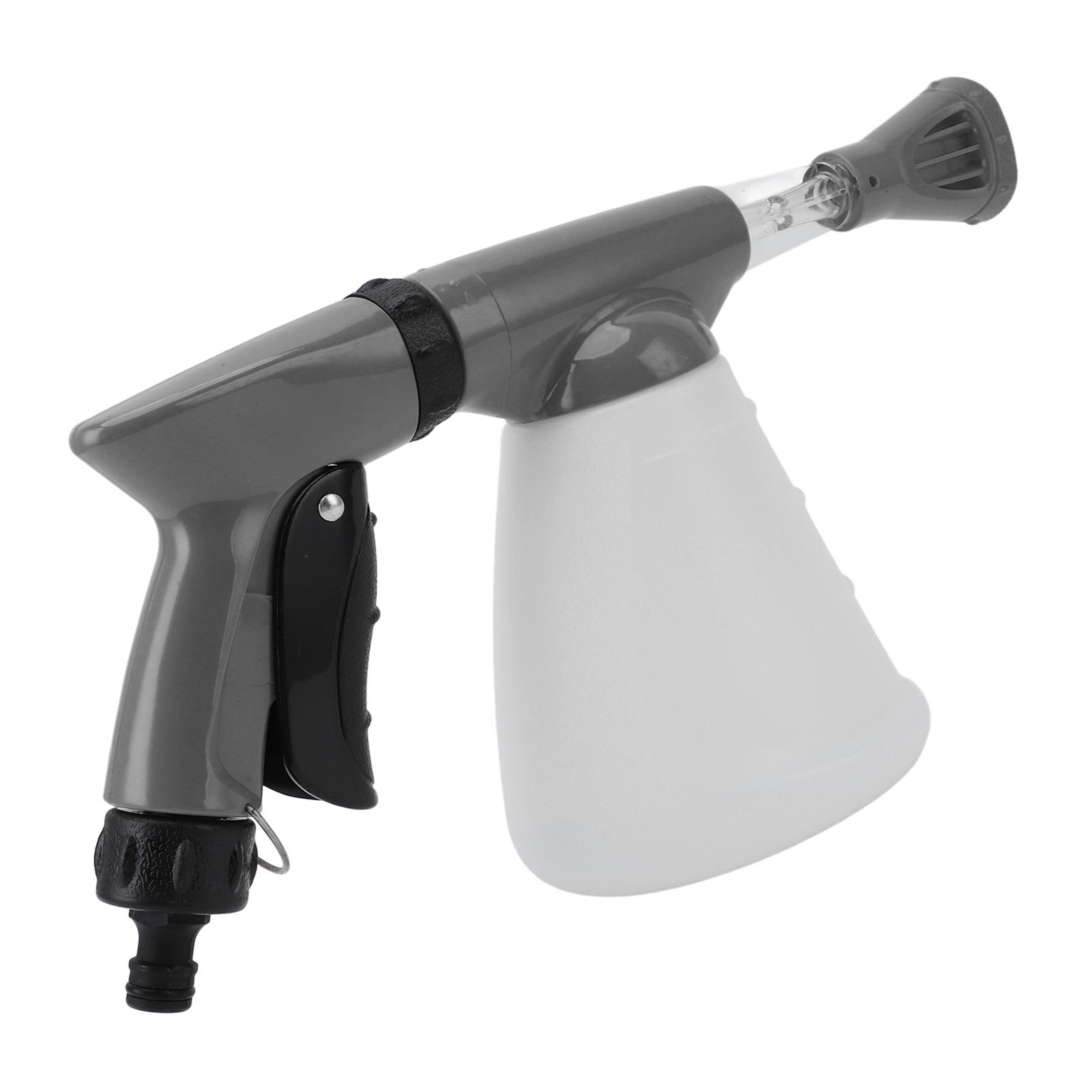 

Foam Cannon Multifunctional Professional Sprayer Tool High Pressure Foam Washer Cannon for Water Flowers Carwash Gray
