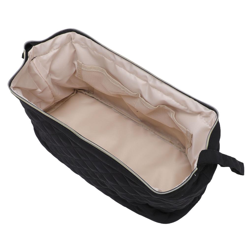 Hairdryer Storage Bag Wide Opening Oxford Fabric Straightener Curling Iron Hair Styling Tools Pouch Black