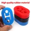 Auto Exhaust Pipe Hanger 2 Hole Exhaust Hanger Extended Length Rubber Mount for Car Truck SUV Muffler Anti-Shock Kit