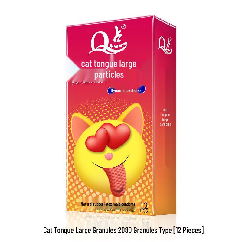 Q Point Thorn Set: Erotic Couples' Condoms with Large Particles, 2pcs/pack