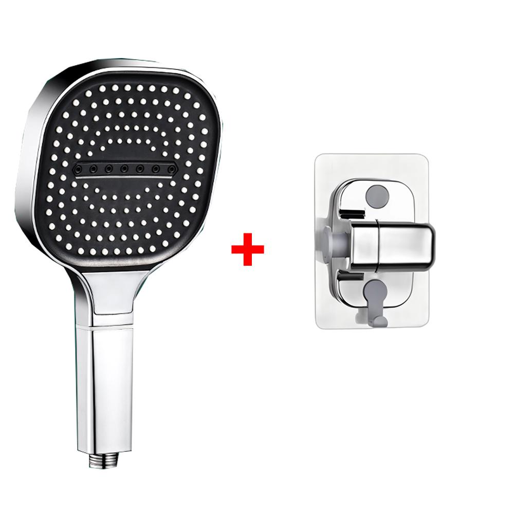 3 Modes Large Rainfall Shower Head 13cm Big Panel Square High Pressure Handheld ShowerHead ABS Portable Spa Filter Shower Nozzle