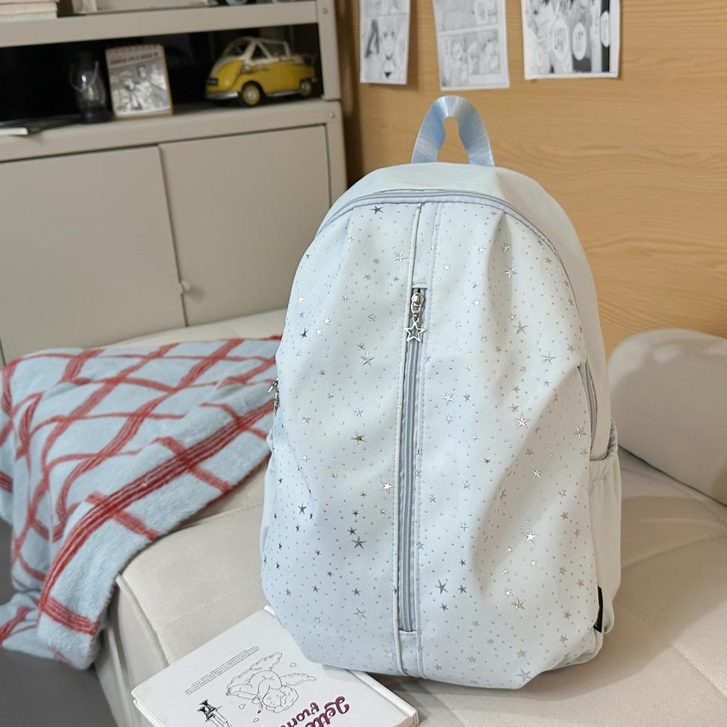 Schoolbag Korean Version Ins Little Star Schoolbag for Female Junior High School Students with a Sense of High-end Niche Does Not Collide