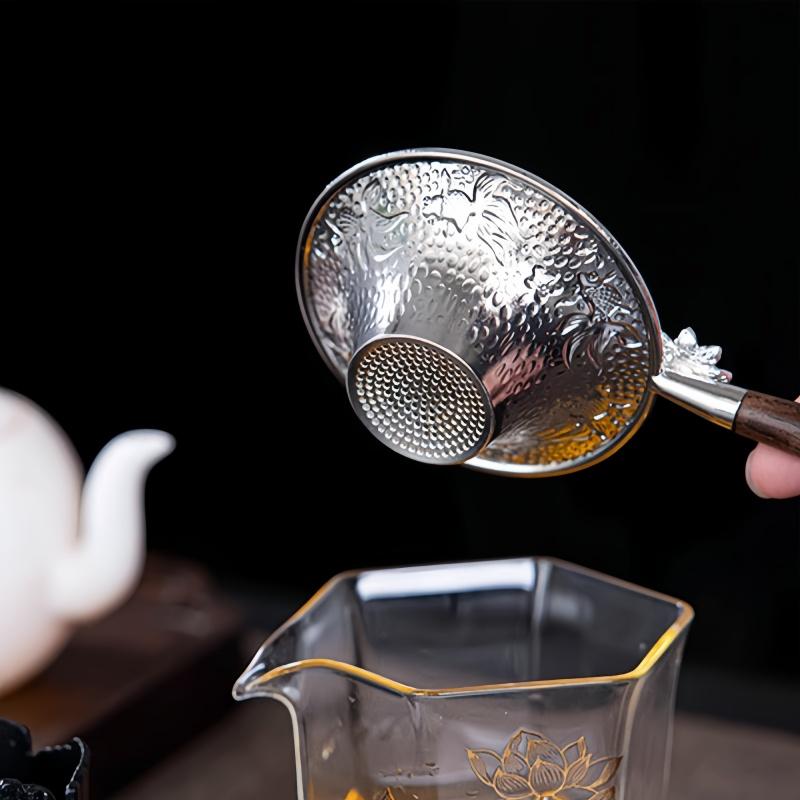 Mental Mesh Tea Strainer Stainless Steel Filter Sieve Teaware Lace Tea Drain Useful Tea Infusers Kitchen Accessories