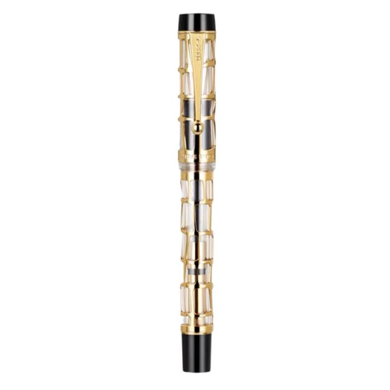 JINHAO 100 Centennial Resin Hollow Series Fountain Pen Golden Clip Business Office Gift Pen Stationery School Supplies PK 9019