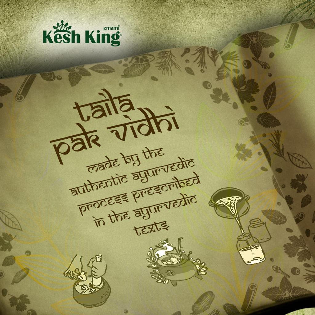 Kesh King Ayurvedic Anti Hairfall Hair Oil 300ml For Stronger Hair Growth And Scalp Nourishment – Herbal Oil For Dandruff And Dryness