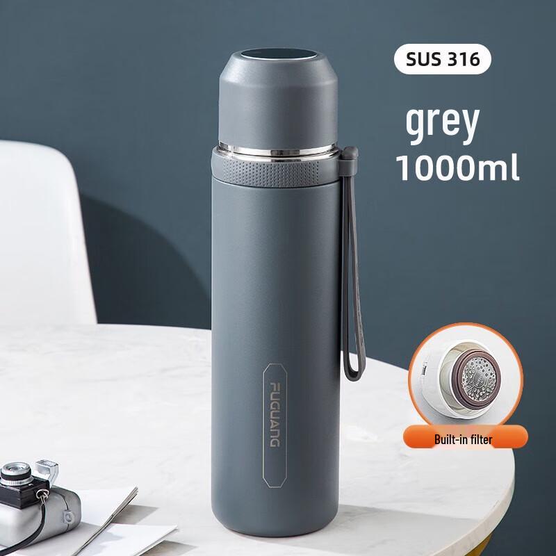 

FUGUANG 316L Stainless Steel Insulated Travel Mug with Tea Infuser