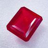AAA Natural Blood Red Mozambique Ruby Loose Emerald Cut Gemstone 83 Ct