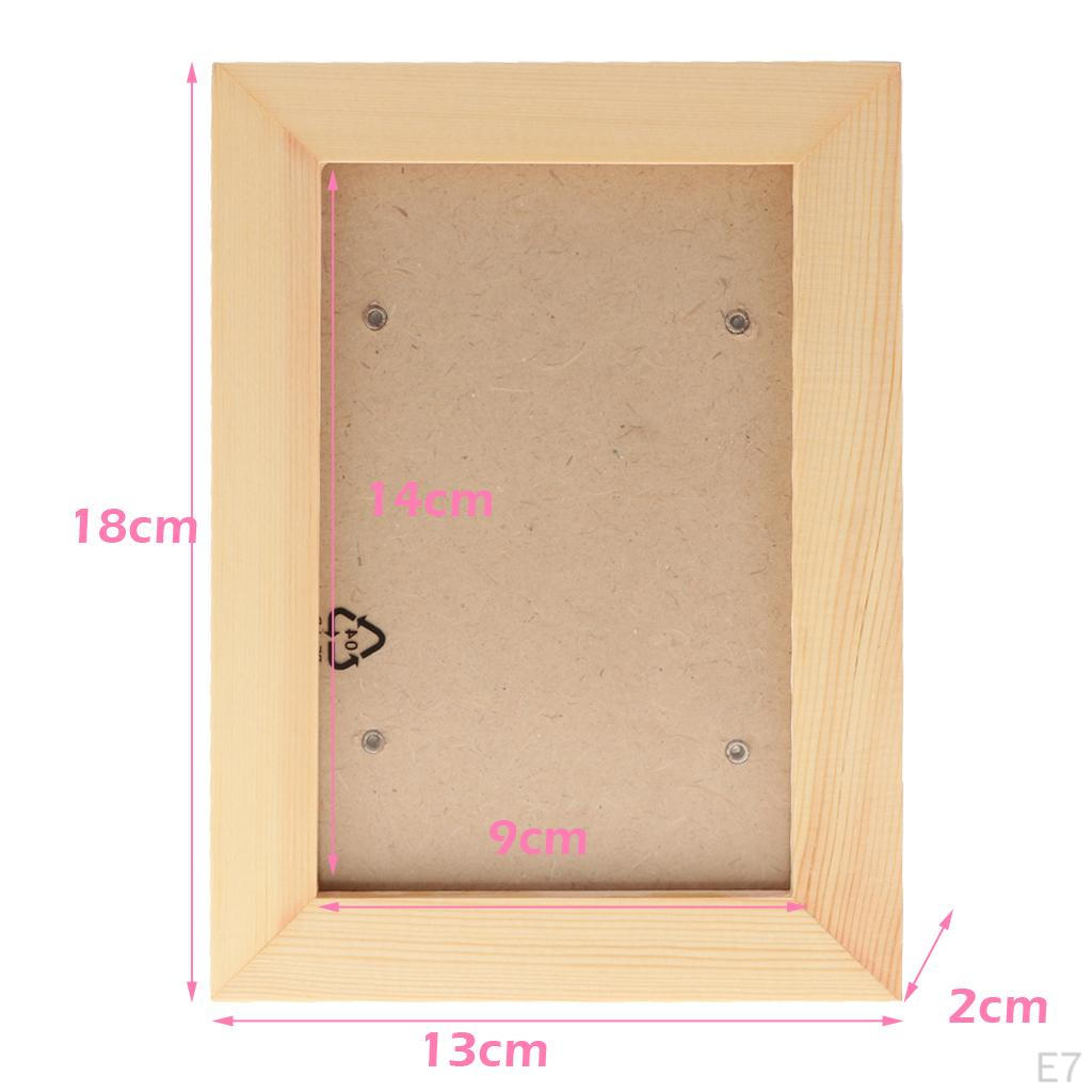 Simple Wooden Picture Phote Photo DIY Decoration