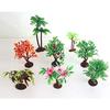 OrgMemory 19 Diorama Trees, 7.5-14cm, Jungle Cake Decoration Model with Base, Miniature Garden Trees, Dioramas, Model Trains, Structures
