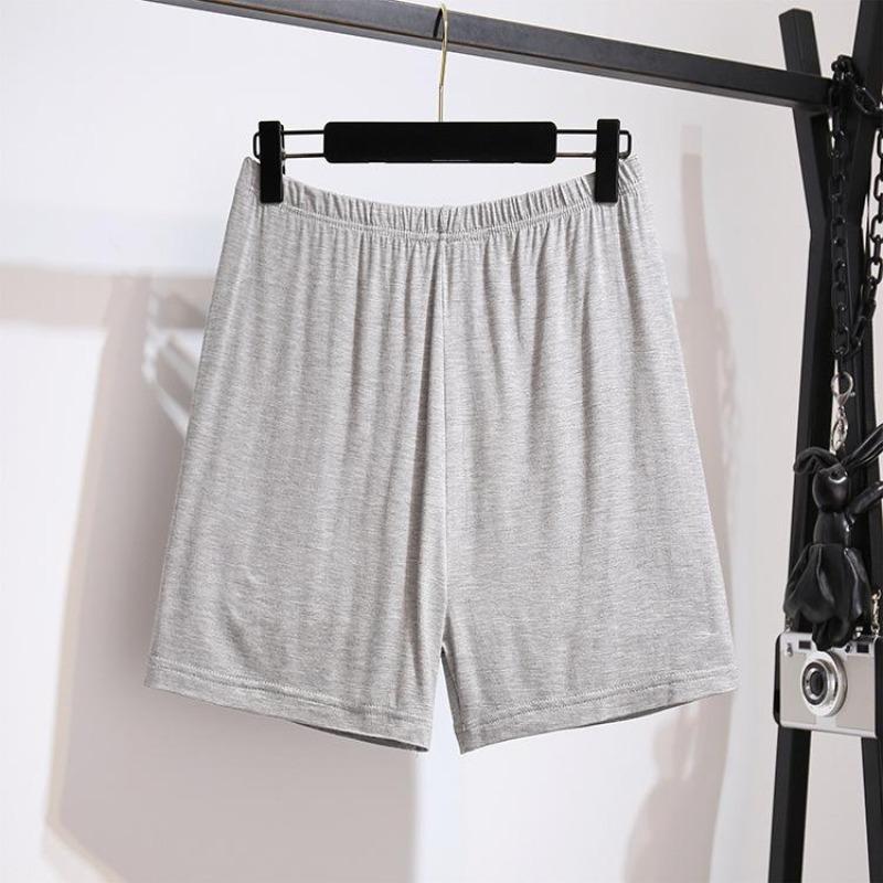 Women's Summer Shorts Elastic Waist Anti-glare Boxer Shorts Loose Casual Plus Size House Trousers