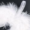Holiday Party Props 10Pcs White Feather Angel Wings Ornament for Christmas Tree Decoration, Soft Fluffy Hanging Pendant with Lanyard Parties And Baby