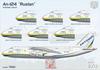 Modelsvit Antonov Ruslan Large Transport Aircraft Plastic Model Kit MVR7202 1/72 An-124 (Airplane)