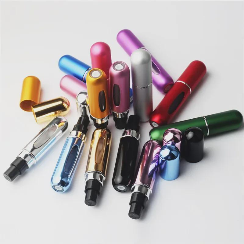 Portable Aluminum 5ml Refillable Perfume Spray Bottle