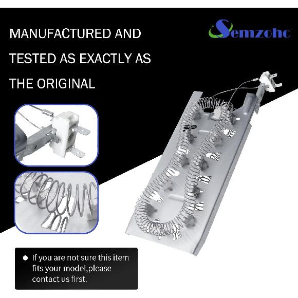 Dryer Heating Element Kit Fit for Kenmore Elite He3 Heating Element 1066002010 11067102310 11068002010 11068002011 11082822102 11082822103