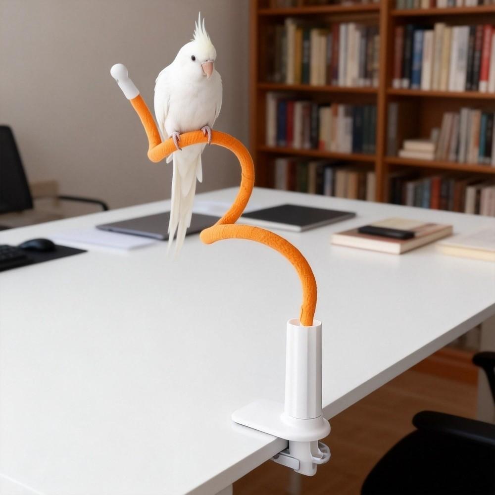 Linen Rope DIY Bendable Perch for Birds Non-slip Parrot Standing Perch Stand  Indoor