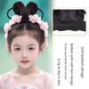 Children's Han Chinese Costume Chignon Chinese Ancient Style Bun Updo Classical Dance Style Costume Headdress Girl Hair Padding