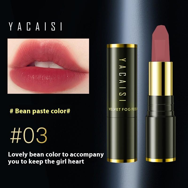 

Yacaisi Гиалуроновая кислота Необесцвечивающая губная помада Матовая бархатная губная помада Водостойкая антипригарная губная помада Cup Mud Макияж