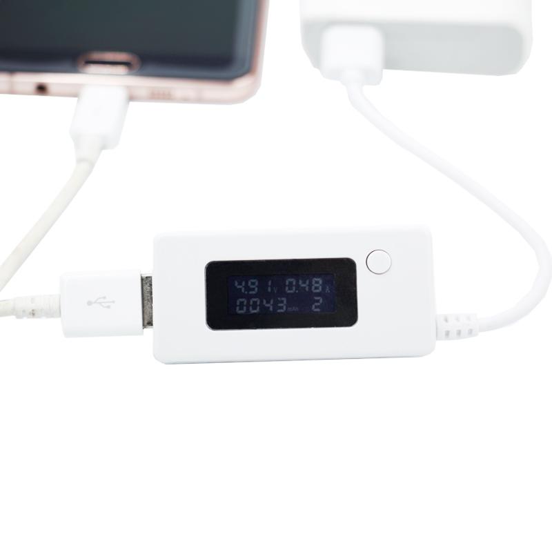 LCD Screen Mini Creative Phone USB Tester Portable Doctor Voltage Current Meter Mobile Power Charger Detector
